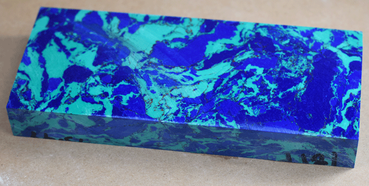 Azurite Malachite Natural Tru-Stone Block - 0.86