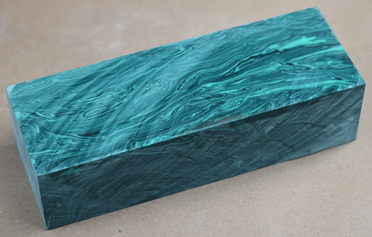 Banded Malachite Tru-Stone Block - 1.3